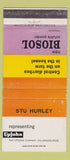 Matchbook Cover - New Biosol Posder Upjohn Stu Hurley WEAR 30 Strike
