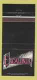 Matchbook Cover - Excalibur Restaurant Southfield MI 30 Strike
