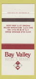 Matchbook Cover - Bay Valley Hotel Resort Bay City MI 30 Strike