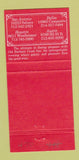 Matchbook Cover Old San Francisco Steak House girlie Houston Dallas TX 30 Strike