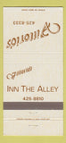 Matchbook Cover - Vittorio's Inn the Alley Livonia MI 30 Strike
