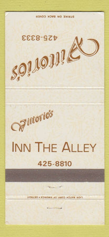 Matchbook Cover - Vittorio's Inn the Alley Livonia MI 30 Strike