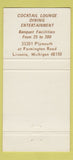 Matchbook Cover - Vittorio's Inn the Alley Livonia MI 30 Strike