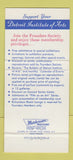 Matchbook Cover - Detroit MI Institute of Art 30 Strike