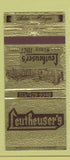 Matchbook Cover - Leutheuser's Rstaurant Saline MI 30 Strike
