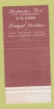 Matchbook Cover - The Chambertin West Dearborn MI 30 Strike