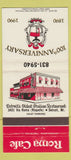 Matchbook Cover - Roma Cafe Italian Detroit MI 1990 30 Strike
