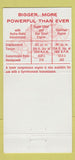 Matchbook Cover - 1957 Ponatic Cadillac Sunbury PA 30 Strike