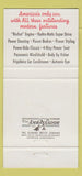 Matchbook Cover - Oldsmobile Rocket Leeser Topton PA 30 Strike
