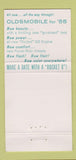 Matchbook Cover - 1955 Oldsmobile Shaheen Muncy PA 30 Strike