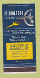 Matchbook Cover - Oldsmobile Rocket Blake Cadillac Harrisburg PA 30 Strike