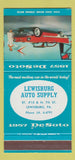 Matchbook Cover - 1957 DeSoto Lewisburg PA 30 Strike