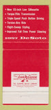 Matchbook Cover - 1957 DeSoto Rendine's East Providence RI WEAR 30 Strike