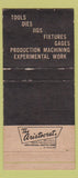 Matchbook Cover - Mueller Tool Detroit MI 30 Strike