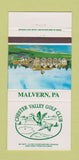 Matchbook Cover - Chester Valley Golf Club Malvern PA 30 Strike