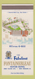 Matchbook Cover - Fontainebleau Motor Hotel New Orleans LA 30 Strike