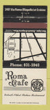 Matchbook Cover - Roma Cafe Detroit MI 30 Strike