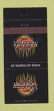 Matchbook Cover - Hard Rock Cafe 25th  30 Strike