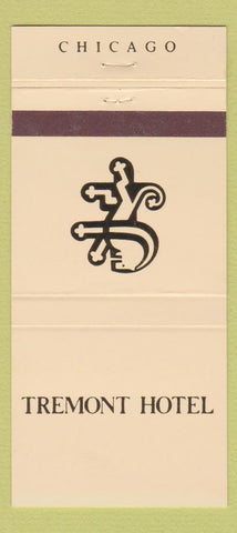 Matchbook Cover - Tremont Hotel Chicago IL 30 Strike