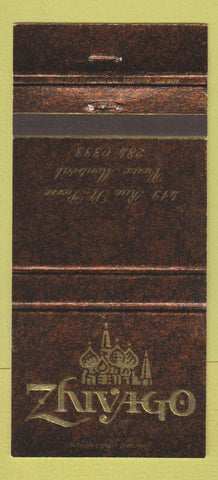 Matchbook Cover - Zhivago Montreal QC 30 Strike