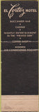 Matchbook Cover - El Cortez Hotel Las Vegas NV casino girlie