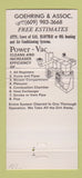 Matchbook Cover - Goehring Associates Energy Conservation  30 Strike