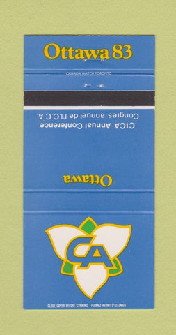 Matchbook Cover - Ottawa ON 1983 CICA Conference 30 Strike