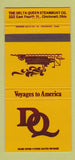 Matchbook Cover - Delta Queen Steamboat Cincinnati OH 30 Strike