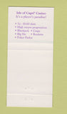 Matchbook Cover Isle Capri Casino Biloxi Vicksburg MS Lake Charles LA 30 Strike