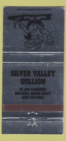 Matchbook Cover - Silver Valley Bullion Kellogg ID 30 Strike