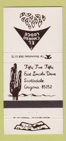 Matchbook Cover - El Chorro Lounge Scottsdale AZ 30 Strike