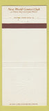 Matchbook Cover - New World Center Club Omni Hotel 30 Strike