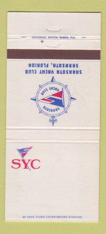 Matchbook Cover - Sarasota Yacht Club FL 30 Strike