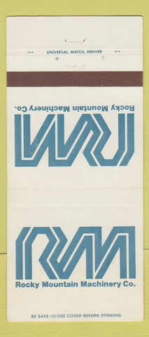 Matchbook Cover Rocky Mountain Machinery Salt Lake City UT tractors 30 Strike