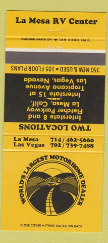 Matchbook Cover - La Mesa RV Center CA Las Vegas NV 30 Strike