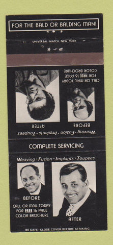 Matchbook Cover - Toupees Creative International Centers 30 Strike