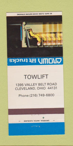 Matchbook Cover - Crown Forklifts Cleveland OH 30 Strike
