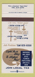 Matchbook Cover - Warehouse Mail Order Union Chicago IL 30 Strike