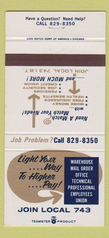 Matchbook Cover - Warehouse Mail Order Union Chicago IL 30 Strike