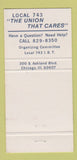 Matchbook Cover - Warehouse Mail Order Union Chicago IL 30 Strike