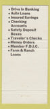 Matchbook Cover - American National Drive In Bank Sidney NE 30 Strike