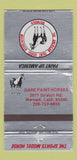 Matchbook Cover - American Paint Horse Assoc Dare Merced CA WORN 30 Strike