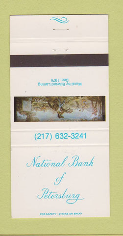 Matchbook Cover - National Bank of Petersburg  30 Strike