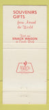 Matchbook Cover - Castle Rock Souvenir Barn St Ignace MI 30 Strike