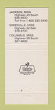 Matchbook Cover - Mississippi Clarklift Forklift Jackson Greenville MS 30 Strike