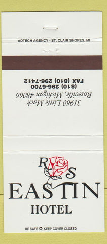 Matchbook Cover - Eastin Hotel Roseville MI 30 Strike