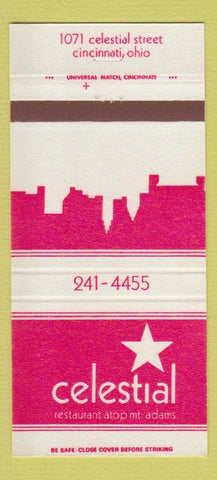Matchbook Cover - Celestial Restaurant Cincinnati OH 30 Strike