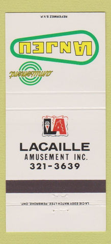 Matchbook Cover - Lanjeu Lacaille Amusement  30 Strike