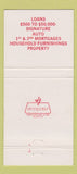 Matchbook Cover - Supreme Securities Baton Rouge LA 30 Strike