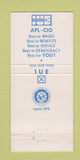 Matchbook Cover - Int Electrical Radio Union IUF Washington DC 1979 30 Strike